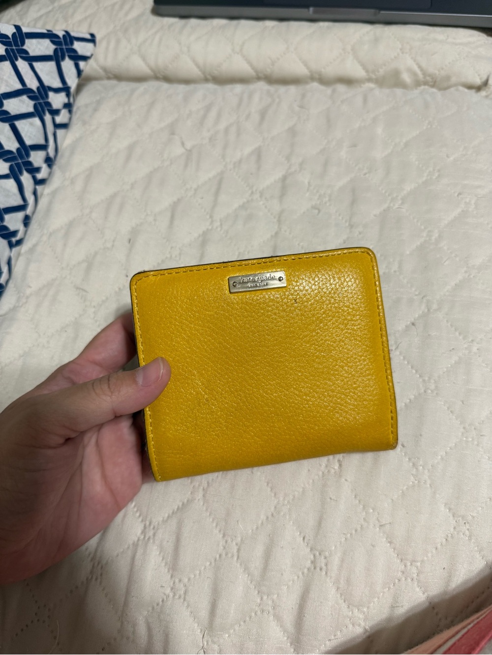 Kate spade yellow small wallet